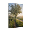 Side Mockup 4. Nature Blooming Tree Spring Landscape shown as stretched canvas wall art