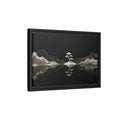 Side Mockup 6. Nature Bonsai Tree Monochrome Bonsai shown as stretched canvas wall art