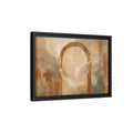 Side Mockup 6. Nature Botanical Arch Brown And Gold Abstract shown as stretched canvas wall art