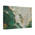 Side Mockup 4. Nature Butterfly Green Gold shown as stretched canvas wall art