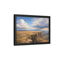 Side Mockup 6. Nature Cliffs Landscape Vast Canyon Landscape shown as stretched canvas wall art