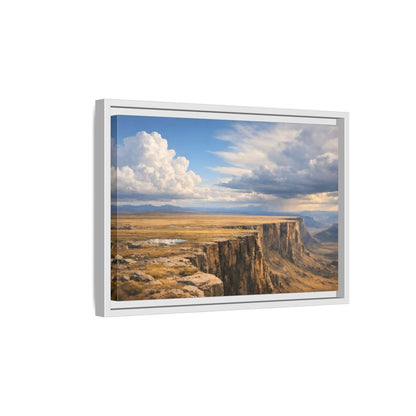 Side Mockup 4. Nature Cliffs Landscape Vast Canyon Landscape shown as stretched canvas wall art
