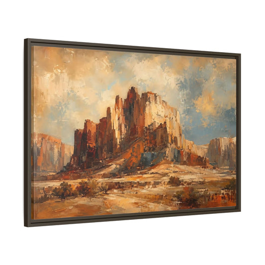 Main Mockup. Nature Desert Canyon Desert Landscape shown as stretched canvas wall art