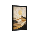 Side Mockup 6. Nature Desert Dunes Gold Desert Dunes shown as stretched canvas wall art