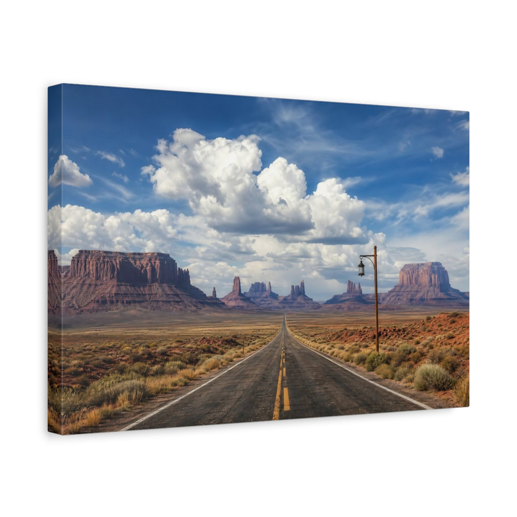 Side Mockup 4. Nature Desert Landscape Desert Landscape shown as stretched canvas wall art