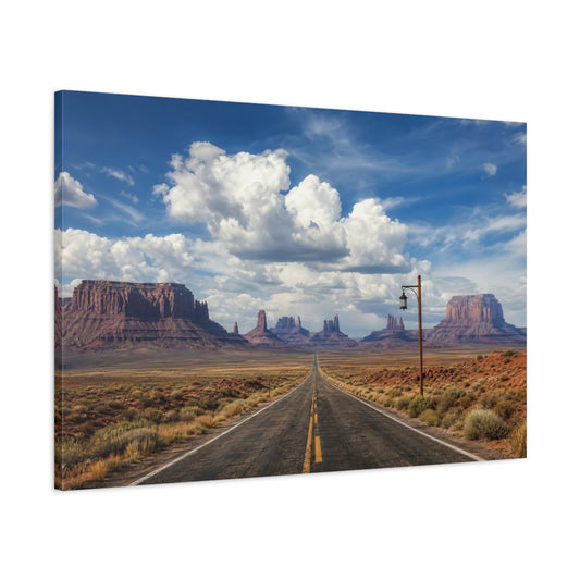 Main Mockup. Nature Desert Landscape Desert Landscape shown as stretched canvas wall art