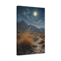 Side Mockup 4. Nature Desert Landscape Moonlit Desert shown as stretched canvas wall art