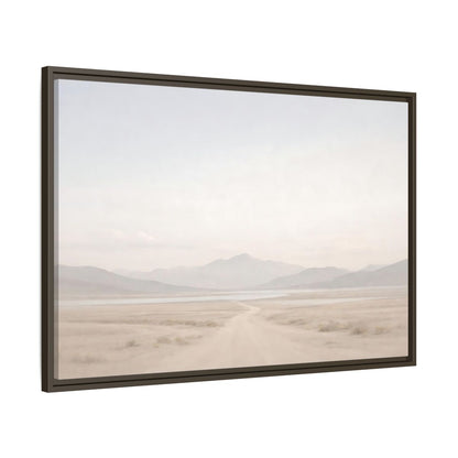 Main Mockup. Nature Desert Landscape Pale Desert Mountains shown as stretched canvas wall art