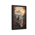 Side Mockup 6. Nature Elk Autumn Elk Landscape shown as stretched canvas wall art