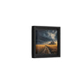 Side Mockup 24. Nature Farm Landscape Golden Field Storm shown as stretched canvas wall art