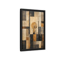 Side Mockup 6. Nature Flowering Tree Brown And Gold shown as stretched canvas wall art