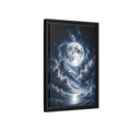 Side Mockup 6. Nature Full Moon Moonlit Night shown as stretched canvas wall art