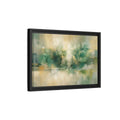 Side Mockup 6. Nature Garden Gate Green Gold shown as stretched canvas wall art