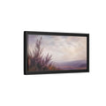 Side Mockup 8. Nature Heather Field Purple Heather Landscape shown as stretched canvas wall art