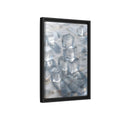 Side Mockup 6. Nature Ice Cubes Clear Ice Cubes shown as stretched canvas wall art
