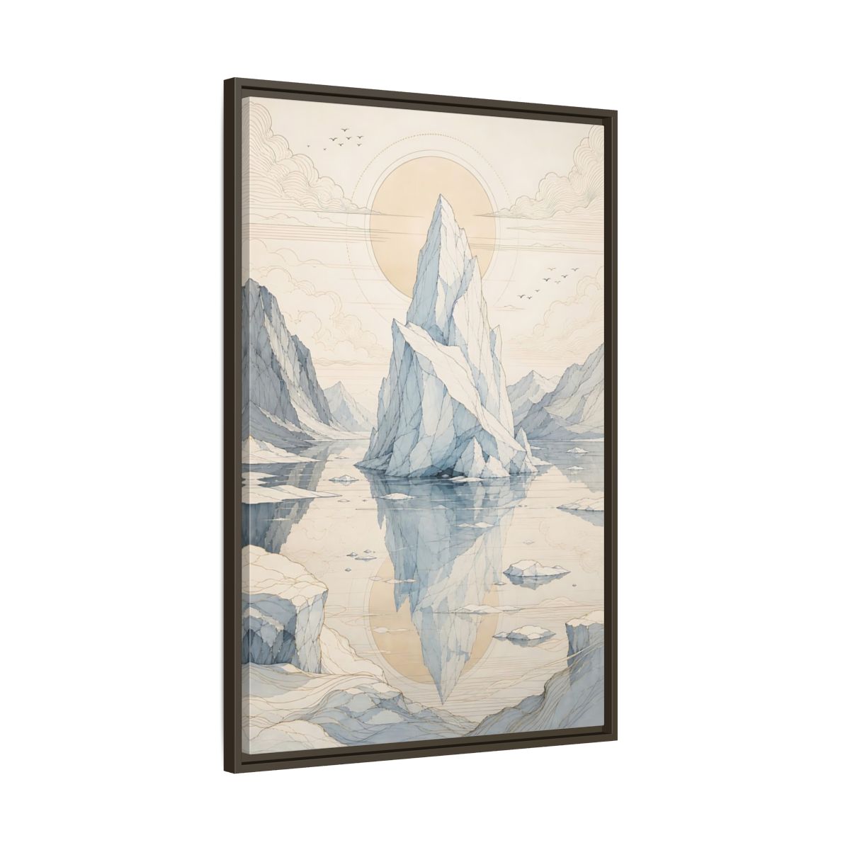 Main Mockup. Nature Iceberg Iceberg Landscape shown as stretched canvas wall art