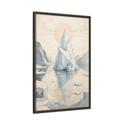 Main Mockup. Nature Iceberg Iceberg Landscape shown as stretched canvas wall art