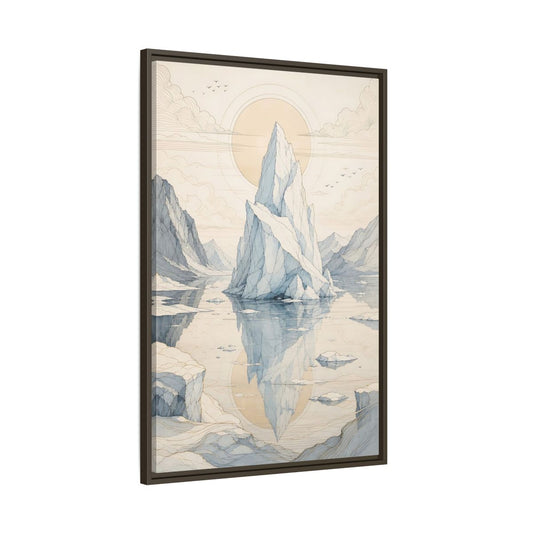 Main Mockup. Nature Iceberg Iceberg Landscape shown as stretched canvas wall art