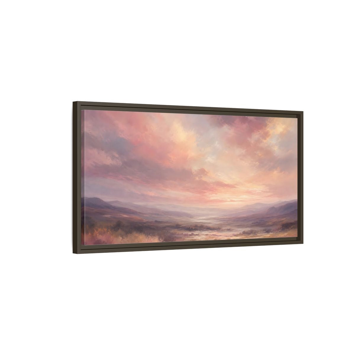 Main Mockup. Nature Landscape Pastel Landscape shown as stretched canvas wall art