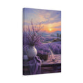Side Mockup 4. Nature Lavender Field Purple Lavender Field shown as stretched canvas wall art