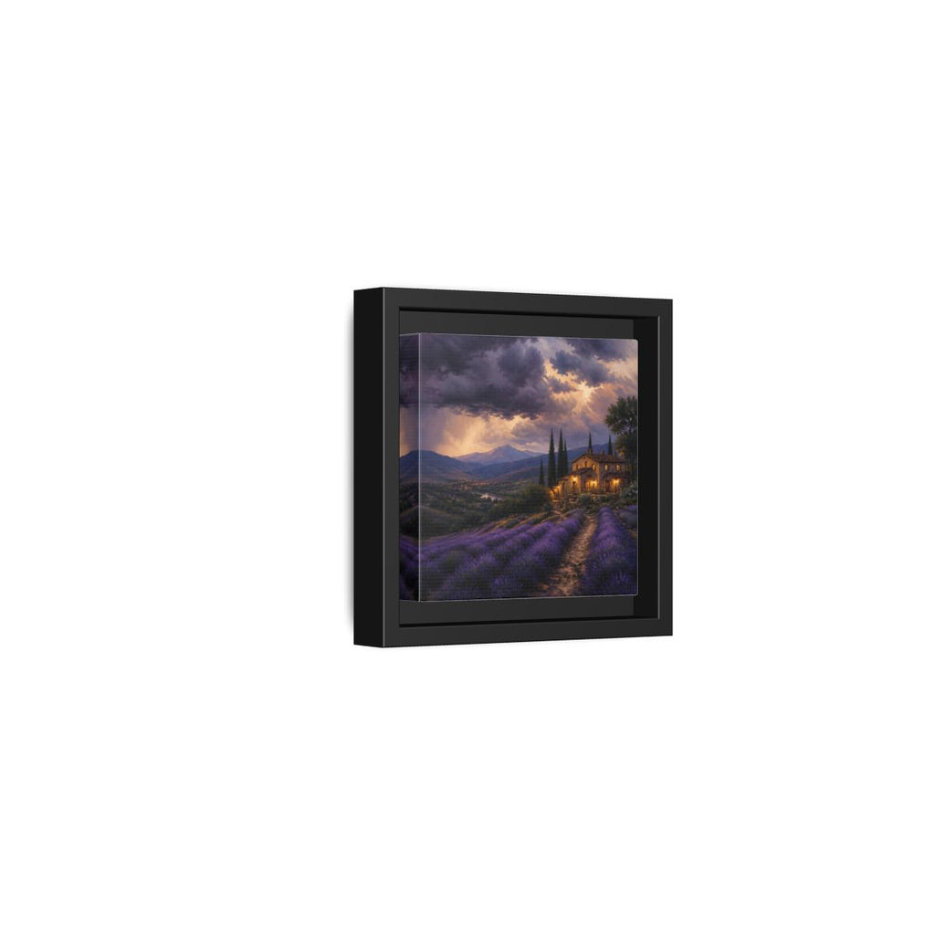 Side Mockup 24. Nature Lavender Field Purple Lavender shown as stretched canvas wall art