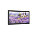 Side Mockup 8. Nature Lavender Field Purple Lavender Landscape shown as stretched canvas wall art