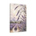 Side Mockup 4. Nature Lavender Purple Lavender shown as stretched canvas wall art