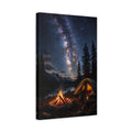 Side Mockup 4. Nature Milky Way Blue Night Sky shown as stretched canvas wall art
