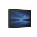 Side Mockup 6. Nature Milky Way Blue Night Sky shown as stretched canvas wall art
