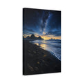 Side Mockup 4. Nature Milky Way Dark Blue Starry shown as stretched canvas wall art