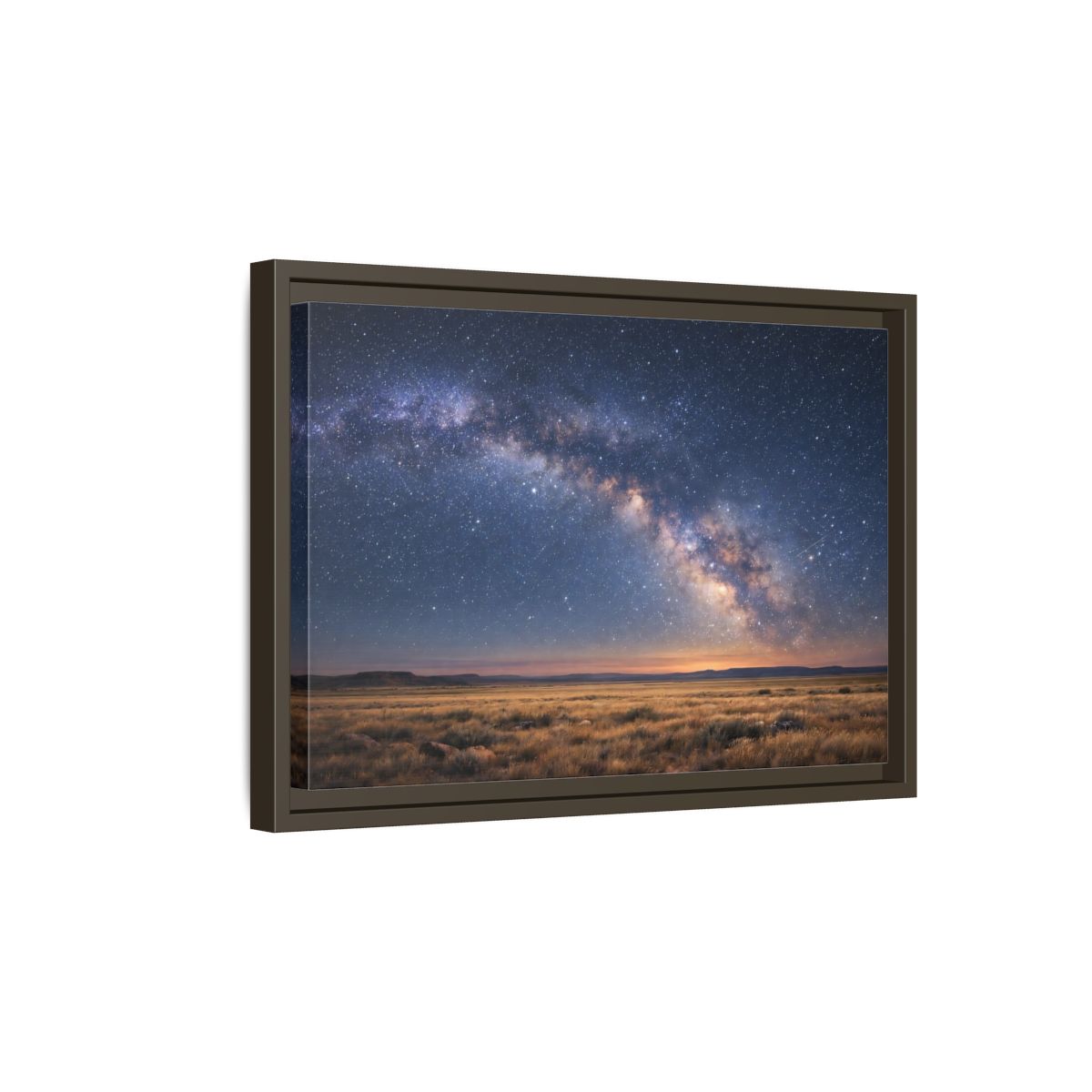 Side Mockup 5. Nature Milky Way Milky Way Landscape shown as stretched canvas wall art