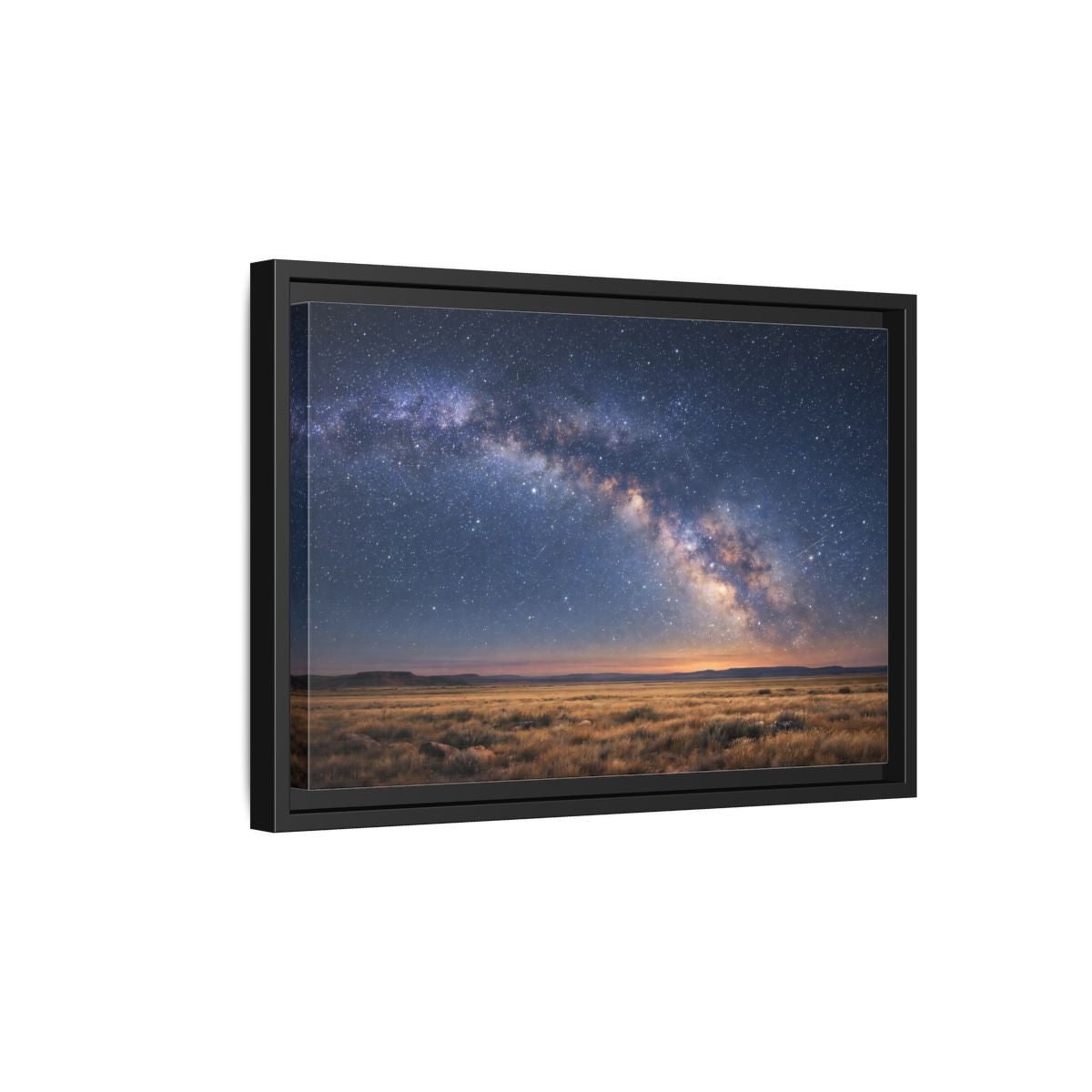 Side Mockup 6. Nature Milky Way Milky Way Landscape shown as stretched canvas wall art