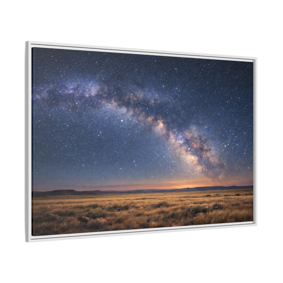 Side Mockup 7. Nature Milky Way Milky Way Landscape shown as stretched canvas wall art