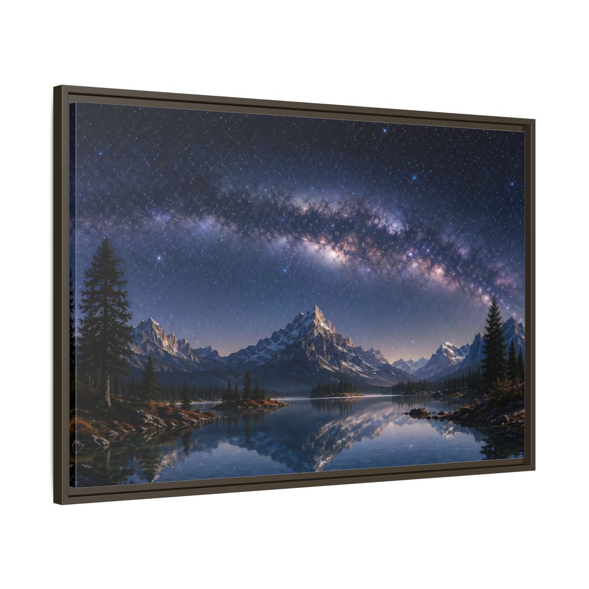 Main Mockup. Nature Milky Way Milky Way Landscape shown as stretched canvas wall art