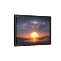 Side Mockup 6. Nature Milky Way Milky Way Sunset Desert shown as stretched canvas wall art