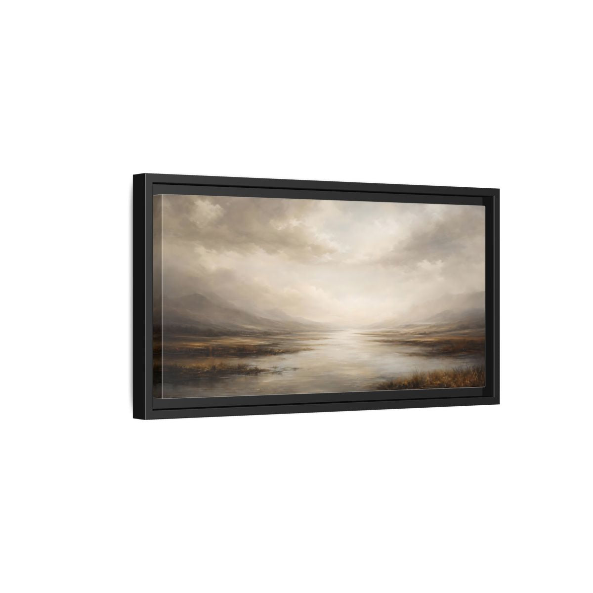 Side Mockup 8. Nature Misty Landscape Ethereal Landscape shown as stretched canvas wall art