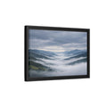 Side Mockup 6. Nature Misty Mountains Misty Mountain Landscape shown as stretched canvas wall art
