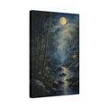Side Mockup 4. Nature Moonlit Bamboo Moonlit Bamboo shown as stretched canvas wall art