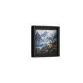 Side Mockup 24. Nature Mountain Goats Mountain Goats Glacier shown as stretched canvas wall art