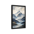 Side Mockup 6. Nature Mountain Landscape Blue Mountains shown as stretched canvas wall art
