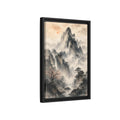 Side Mockup 6. Nature Mountain Landscape Grey Mountain shown as stretched canvas wall art
