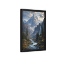 Side Mockup 6. Nature Mountain Valley Mountain River Valley shown as stretched canvas wall art