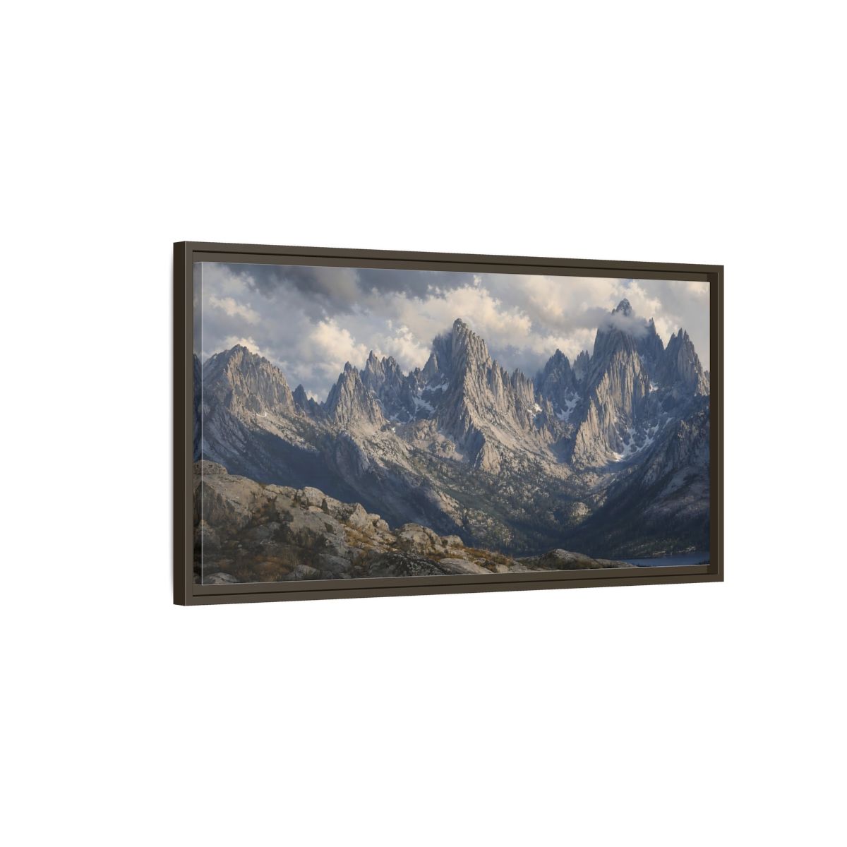 Main Mockup. Nature Mountains Mountain Landscape shown as stretched canvas wall art