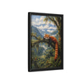 Side Mockup 6. Nature Red Panda Red Panda Jungle shown as stretched canvas wall art