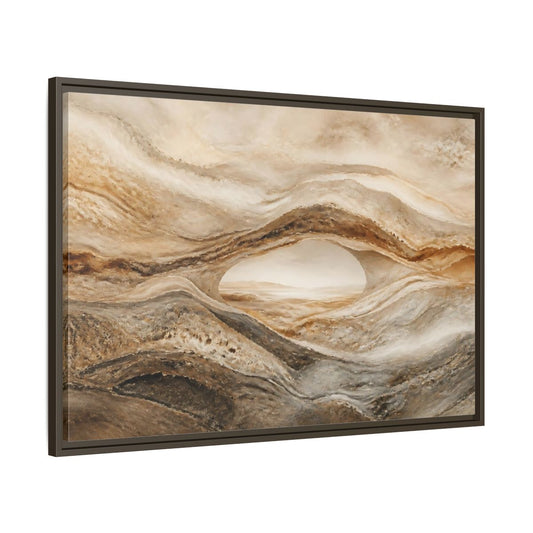 Main Mockup. Nature Rock Arch Earthy Rock Arch shown as stretched canvas wall art