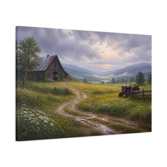 Main Mockup. Nature Rural Landscape Rural Landscape shown as stretched canvas wall art