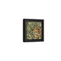 Side Mockup 24. Nature Sage Leaves Green And Brown shown as stretched canvas wall art