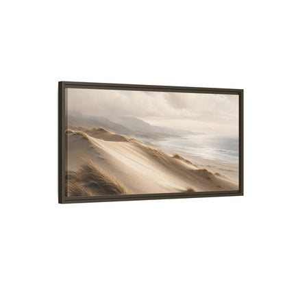 Main Mockup. Nature Sand Dunes Beige Coastal Dunes shown as stretched canvas wall art