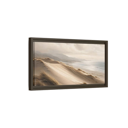 Side Mockup 7. Nature Sand Dunes Beige Coastal Dunes shown as stretched canvas wall art