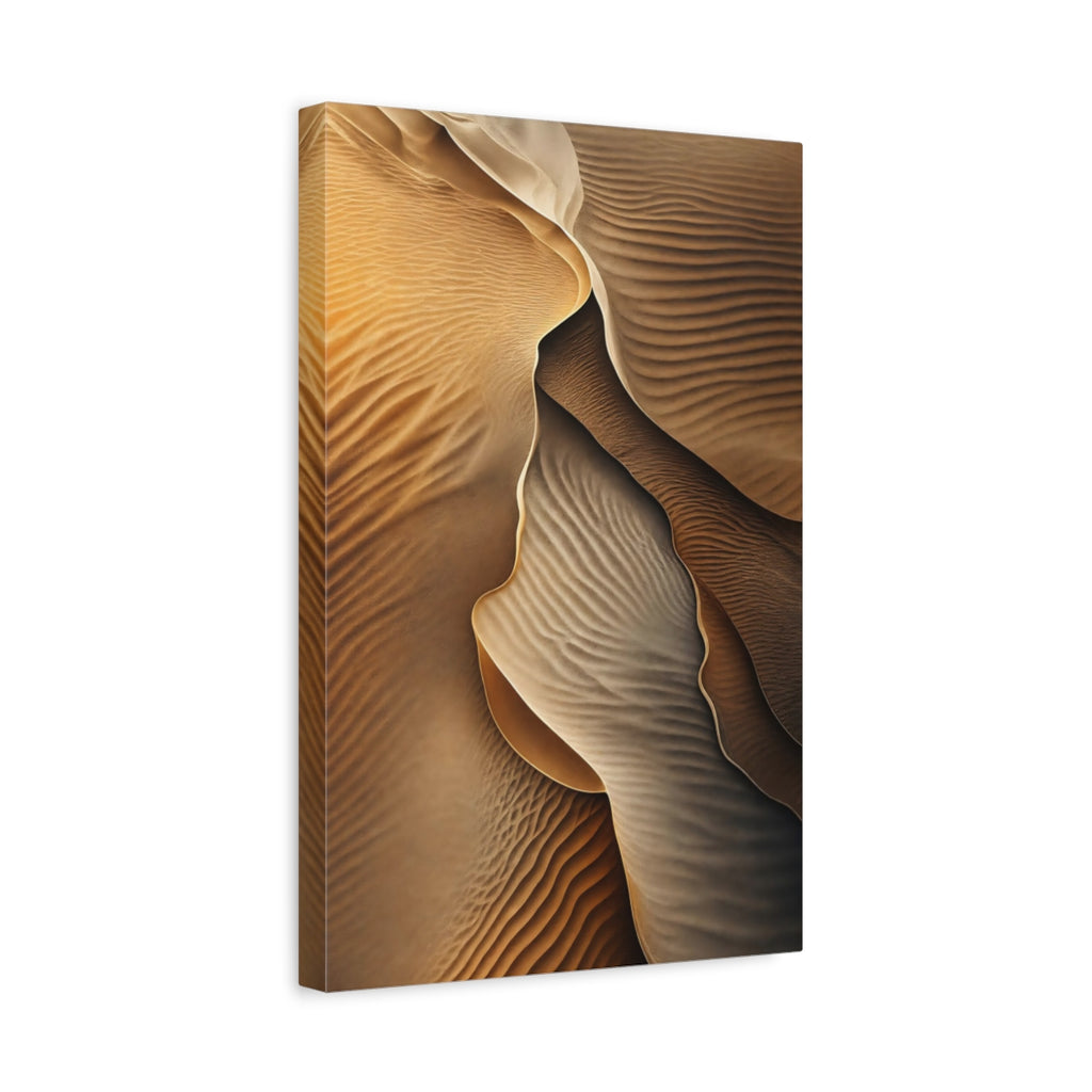 Side Mockup 4. Nature Sand Dunes Desert Sand Dunes shown as stretched canvas wall art